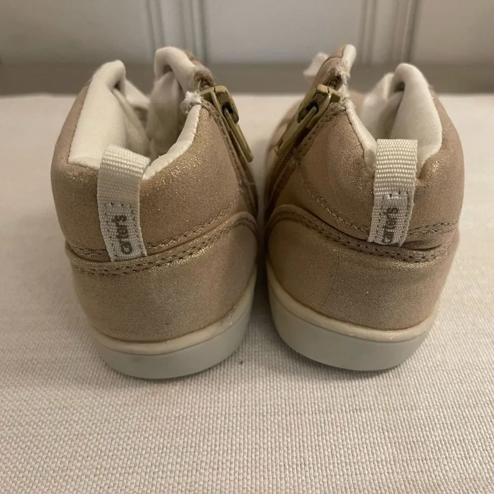 Carters Girls Gold‎ High Tops Size 10